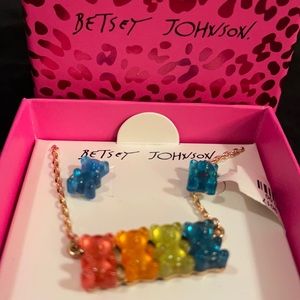 Gummy Bear Earrings & Necklace  by Betsey Johnson